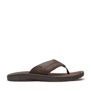 dark brown leather