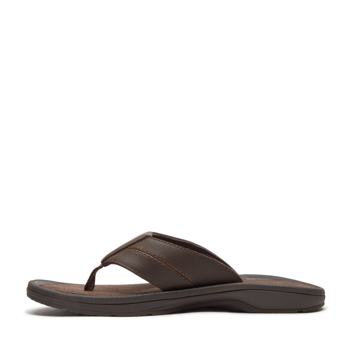 dark brown leather